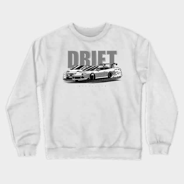 Drift kings - 180SX & 240SX Crewneck Sweatshirt by Markaryan